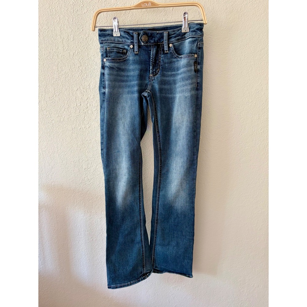 Silver Jeans Co Women's 25 x 31 Tuesday Slim Boot Medium Wash Denim Jeans